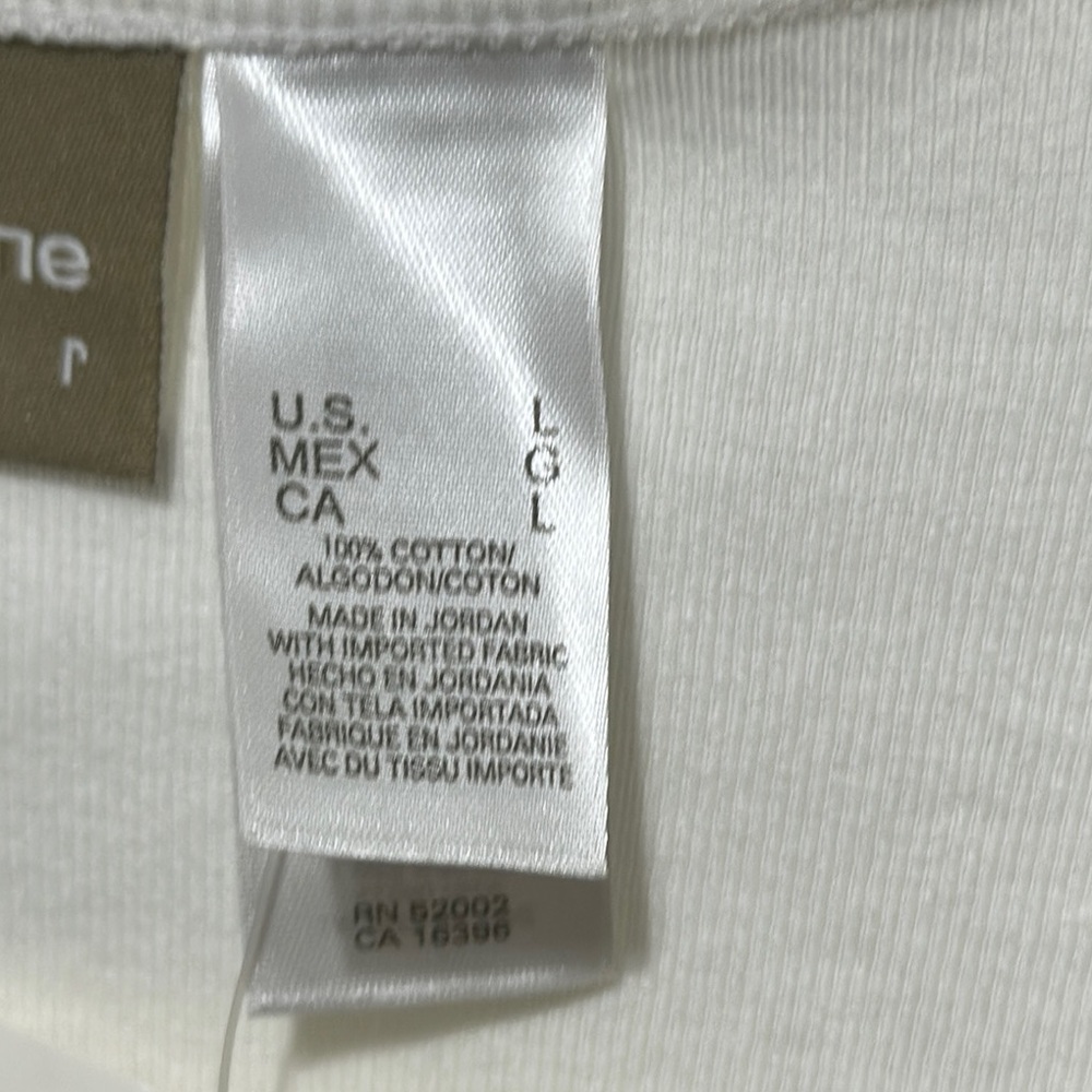 White Lace Trim V-Neck Top - Picture 5 of 5